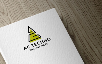 AG dopis Techno Logo šablona