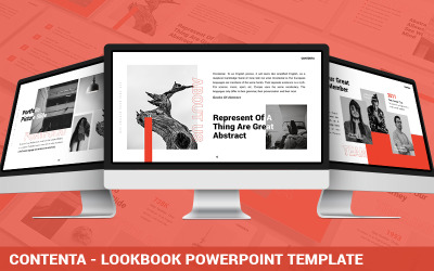 Contenta - Шаблон PowerPoint Lookbook