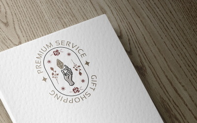 Hediye Alışveriş Logo şablonu