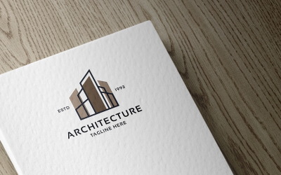 Modello di logo di architettura