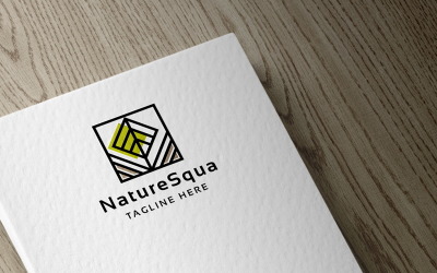 Plantilla de logotipo Nature Squa