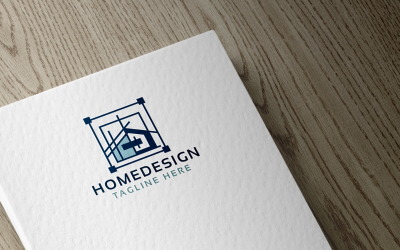 Шаблон логотипа домашнего дизайна
