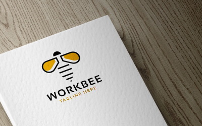 Work Bee Logo template