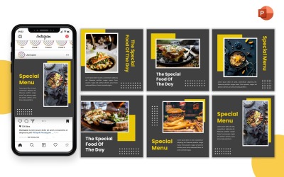 Awoni- Plantilla de PowerPoint Feed de Instagram