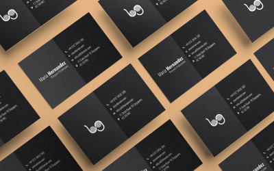 Black Business/Visiting Card Corporate Identity Template