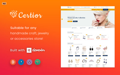 Certior - motyw sklepu jubilerskiego Elementor WooCommerce