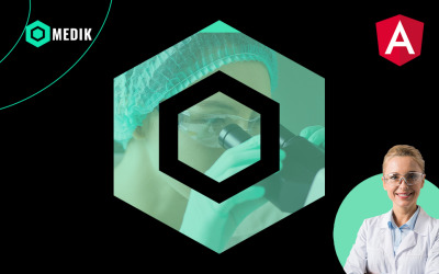 Modèle de site Web Medik Medical Modern Dark Angular