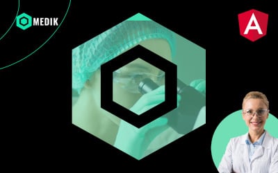 Шаблон сайта Medik Medical Modern Dark Angular