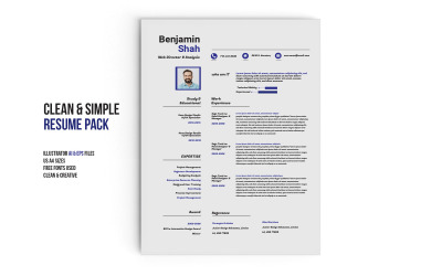 CV Resume for UI / UX Designer 04 Printable Resume Templates