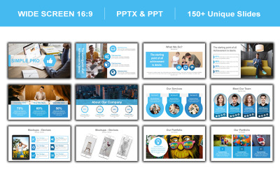 Modello PowerPoint di presentazione completa del pacchetto aziendale
