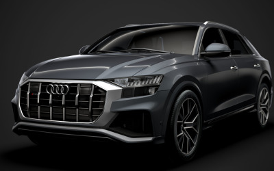 Audi SQ8 TDI 2020 3D Model