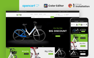 Good Bicycle Store OpenCart Template