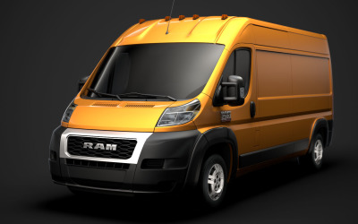Ram Promaster Cargo 2500 HR 159WB 2020 3D modell