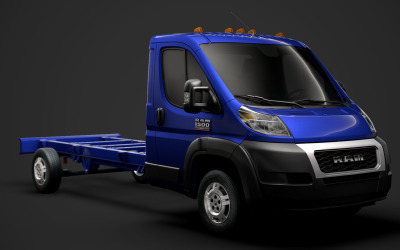 Ram Promaster Truck Einzelkabine 4300 WB 2020 3D-Modell