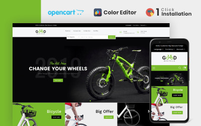 Шаблон OpenCart Good Bicycle Store
