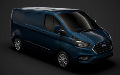 Ford Transit Custom L1H1 2020 3D-modell