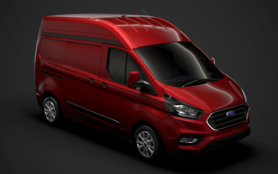 Ford Transit Custom L1H2 2020 3D Modeli