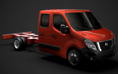 Nissan NV400 CrewCab DW E30 Chassi 2020 3D-modell
