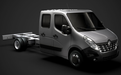 Renault Master CrewCab DW E30 Chassis 2014 3D Model