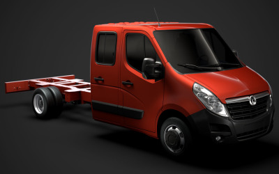 Vauxhall Movano CrewCab DW E30 Chassis 2014 3D Model