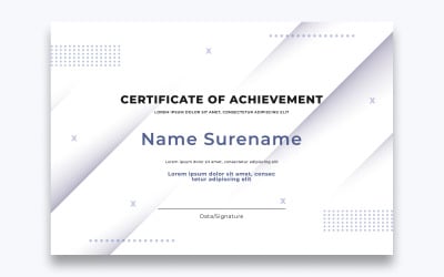 Безкоштовний стильний сертифікат про досягнення