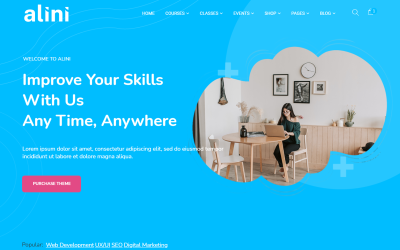 Alini - Tema WordPress de LMS de e-learning e treinamento