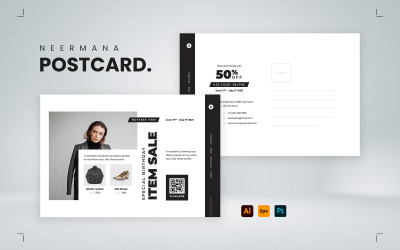Fashion Postcard Corporate identity template