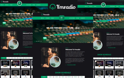 Fmradio - Modello HTML5 Bootstrap per radio FM