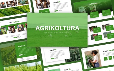 Agrikoltura - Jordbruk Multipurpose PowerPoint-mall