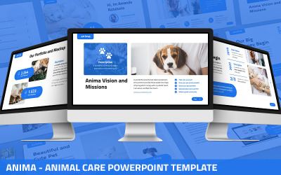 Anima - Animal Care Powerpoint sablon