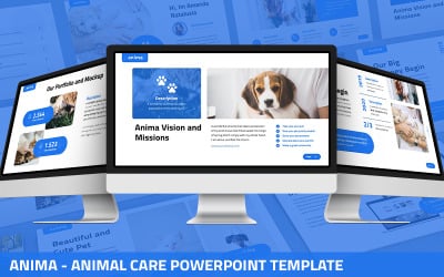 Anima - PowerPoint-sjabloon voor dierenverzorging