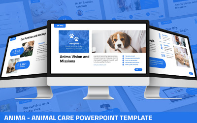 Anima - Powerpoint-Vorlage für Tierpflege