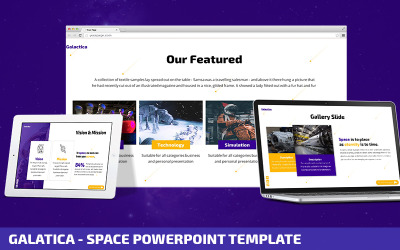 Galatica - Modèle PowerPoint de l&amp;#39;espace