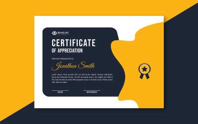 Mall för horisontellt prisbevis