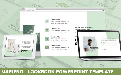 Marieno - Plantilla de PowerPoint Lookbook