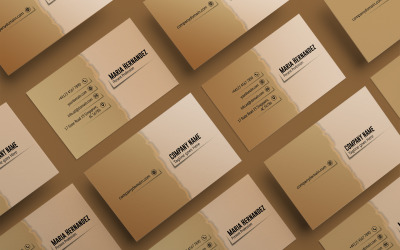 Modelo de identidade corporativa para cartões de visita exclusivos