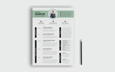 Winston Hargis Resume / CV Design drukowalne szablony CV