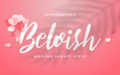 Beloish | Carattere stile script moderno