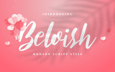 Beloish | Moderní písmo ve stylu písma