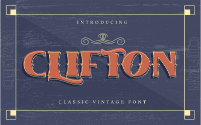 Clifton | Fonte Clássica Vintage