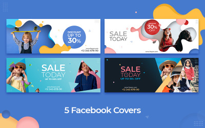 Gangsal - 5 Facebook Cover Cover Template for Social Media