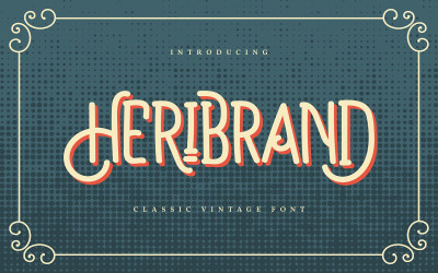 Heribrand | Fonte Clássica Vintage