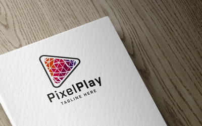 Pixel Play Logo Vorlage