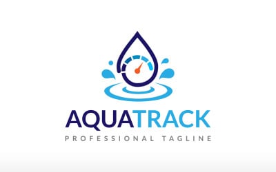 Aqua Supervision Water Track Logo-Design