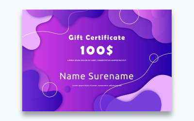 Gratis klassieke cadeaubon-sjabloon