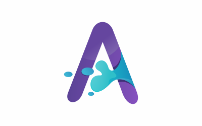 Letter A Colorfull Logo Template
