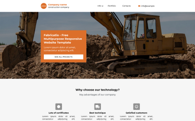 Fabricatio - Modello di pagina di destinazione Joomla reattivo gratuito