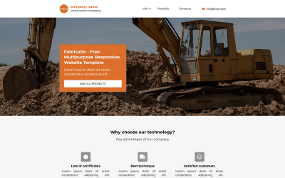 Fabricatio - Plantilla de página de destino de Joomla receptiva y gratuita
