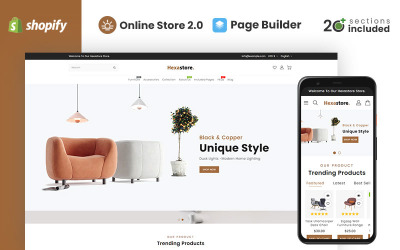 Hexastore Wood And Furniture Store Shopify Theme