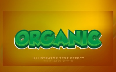 Ilustracja efekt tekstowy ilustrator organicznych